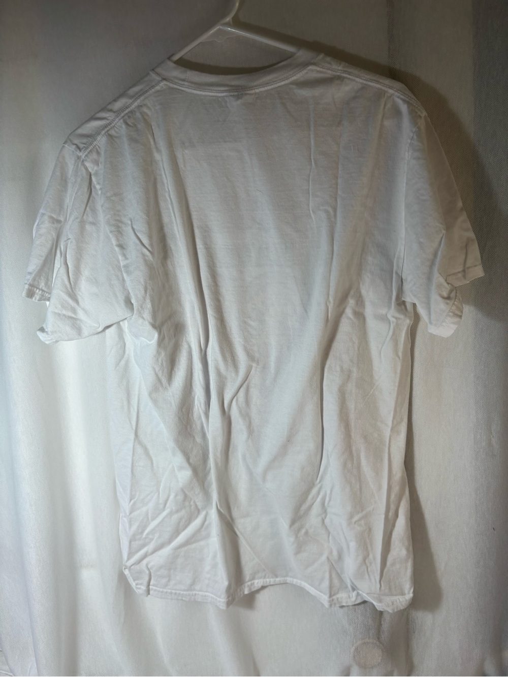 White Graphic Tee - 'My Students Have a Pizza My Heart' medium - Picture 4 of 4
